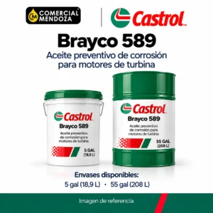 Castrol Brayco 589 — imagen de referencia de formatos