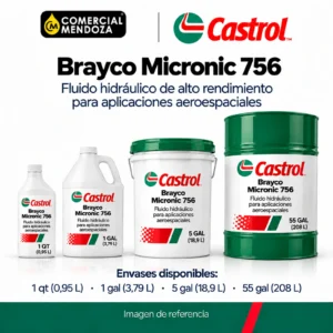 Castrol Brayco Micronic 756 — imagen de referencia de formatos