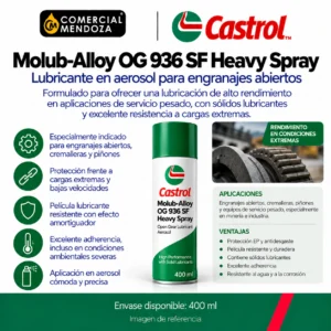 Castrol Molub-Alloy OG 936 SF Heavy Spray — imagen de referencia de formatos