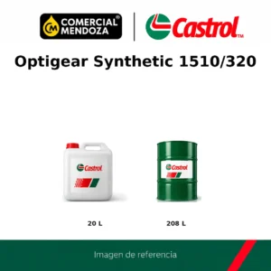 Castrol Optigear Synthetic 1510/320 — formatos de envase (imagen de referencia)